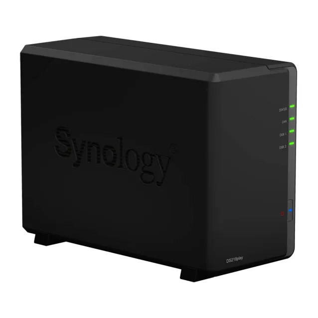 Server NAS Synology DiskStation DS218play Compatta Collegamento ethernet LAN Nero RTD1296 [DS218PLAY/2TB-RED]