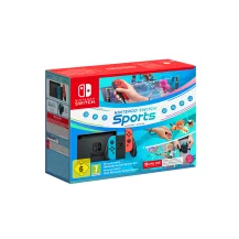Console portatile Nintendo Switch con Joy-Con Rosso Neon e Blu + Sports fascia per la gamba Tre mesi di Online [10012362]