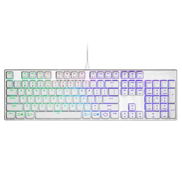 Cooler Master Periferiche SK652 tastiera USB QWERTY Italiano Argento, Bianco [SK-652-SKTR1-IT]