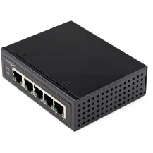 StarTech.com Switch Ethernet 5 porte industriale - Power over switch di rete Gigabit 30W Commutatore reta lan Gb non gestita Robusta desktop 4 PoE+/ IP-30 / -40°C a 75°C (INDUSTRIAL PORT GIGABIT POE SWITCH 30W) [IESC1G50UP]