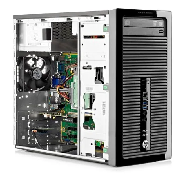 PC/Workstation HP ProDesk 400 G2 i3-4150 Micro Tower Intel® Core™ i3 4 GB DDR3-SDRAM 500 HDD Windows 7 Professional PC Nero [J4B18EA]