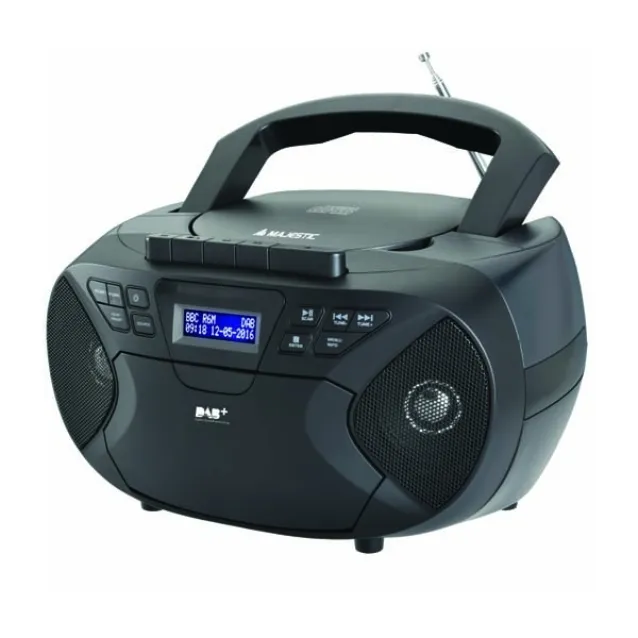 Radio CD New Majestic AH-2430 DAB impianto stereo portatile Analogico DAB, DAB+, FM Nero