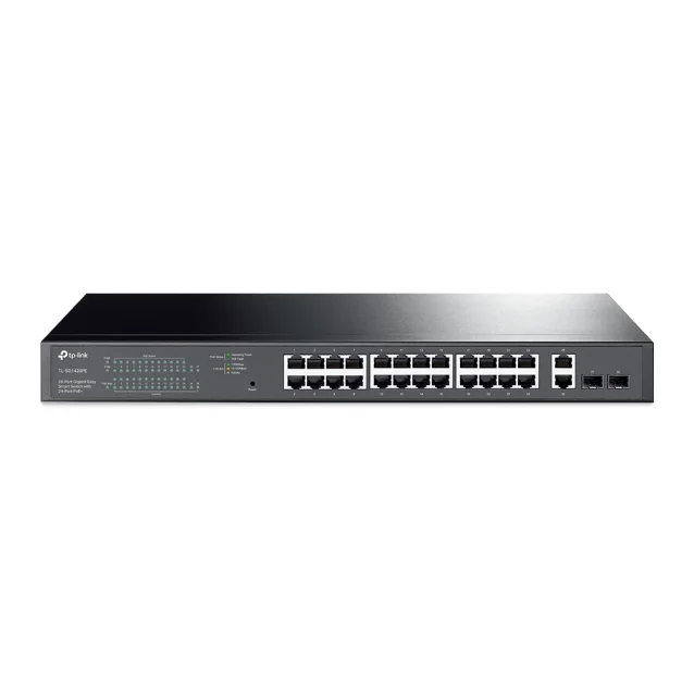 TP-Link TL-SG1428PE switch di rete Gestito L2 Gigabit Ethernet (10/100/1000) Supporto Power over (PoE) 1U Nero [TL-SG1428PE]