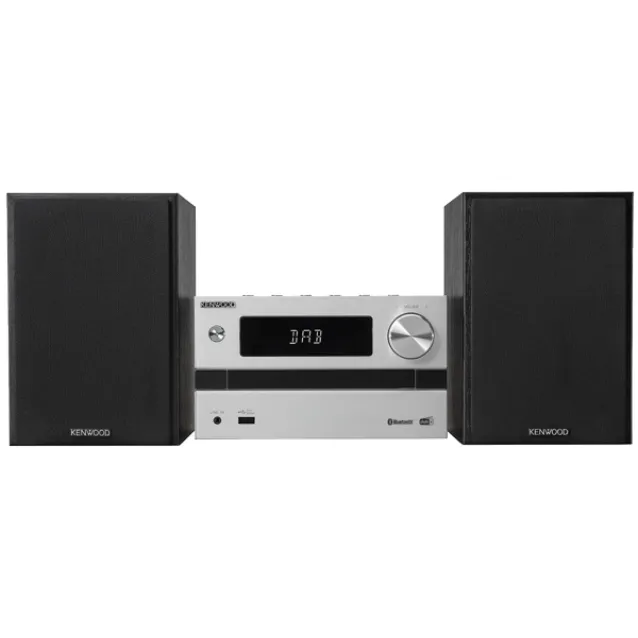 Kenwood M-720DAB set audio da casa Microsistema per la 25 W Nero, Argento