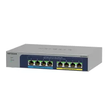 Switch di rete NETGEAR MS108UP Non gestito 2.5G Ethernet [100/1000/2500] Supporto Power over [PoE] (8-P POE MULTI-GIG UNMGD SWITCH - POE++ ULTRA60) [MS108UP-100EUS]