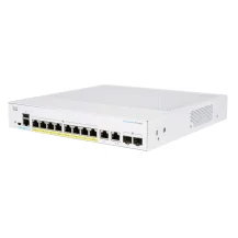 Switch di rete Cisco CBS250 Gestito L3 Gigabit Ethernet [10/100/1000] Supporto Power over [PoE] Desktop Grigio (CBS250 Smart 8 port GE Partial PoE Ext PS 2x1G Combo) [CBS250-8PP-E-2G-UK]