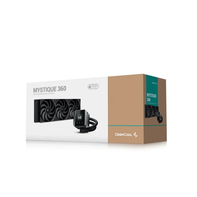 Ventola per PC DeepCool MYSTIQUE 360 Processore Raffreddatore di liquidi tutto in uno 12 cm Nero 1 pz [R-LX750-BKDSNMP-G-1]