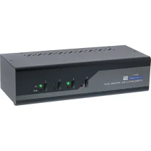 InLine Switch KVM Desktop, 4 porte, Dual Monitor, DP + HDMI, 4K, USB 3.0, Audio [62644I]