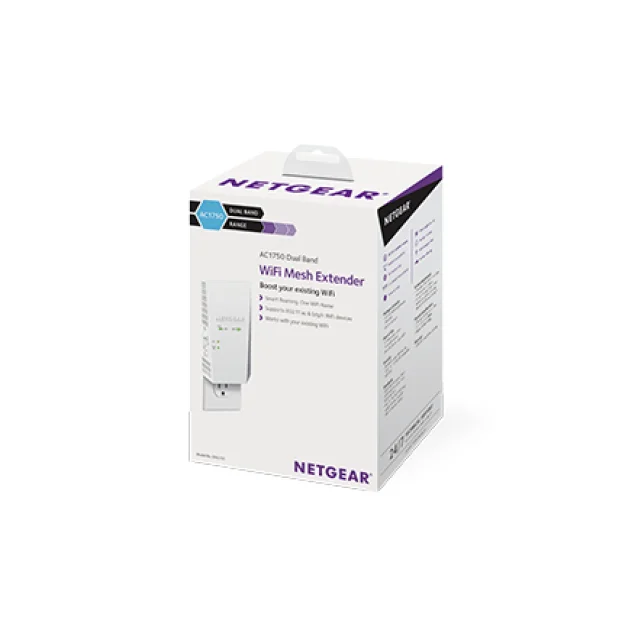 NETGEAR EX6250 Ripetitore di rete Bianco 10, 100, 1000 Mbit/s (AC1750 WLAN MESH EXTENDER - .) [EX6250-100PES]