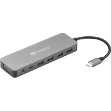 Sandberg USB-C 13-in-1 Travel Dock (USB-C - Warranty: 60M) [136-45]