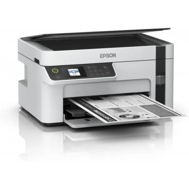 Multifunzione Epson EcoTank ET-M2120 Ad inchiostro A4 1440 x 720 DPI 32 ppm Wi-Fi (Epson - Multifunction printer B/W ink-jet A4/Legal [media] up to 15 [printing] 150 sheets USB, white) [C11CJ18401BY]