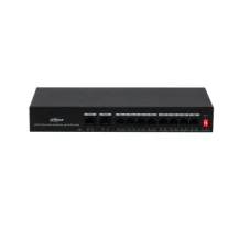Dahua Technology PoE DH-PFS3010-8ET-65 switch di rete Fast Ethernet (10/100) Supporto Power over (PoE) Nero [PFS3010-8ET-65]