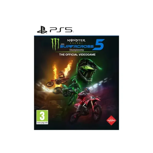 Videogioco Milestone Monster Energy Supercross 5 Standard Tedesca, Inglese, ESP, Francese, ITA, POR-BRA PlayStation