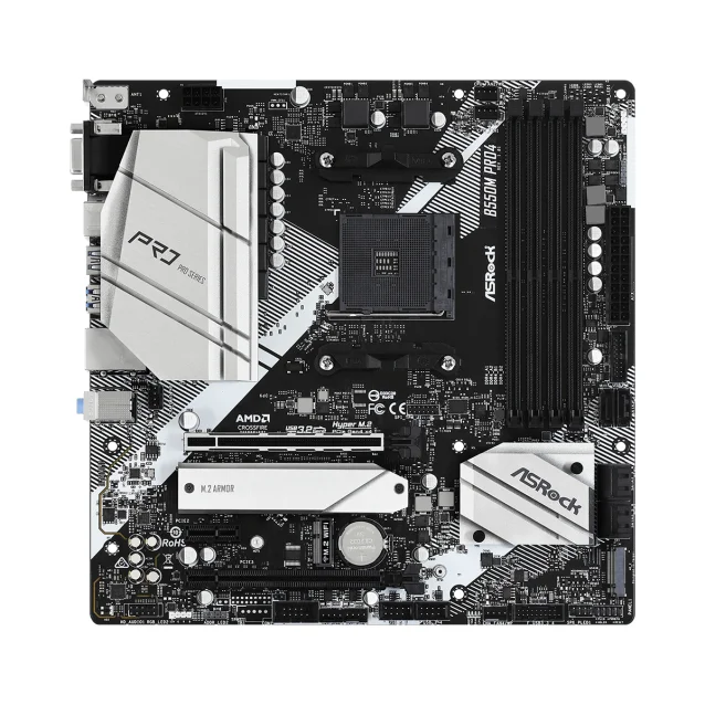 Scheda madre Asrock B550M Pro4 AMD B550 Socket AM4 micro ATX [90-MXBDK0-A0UAYZ]