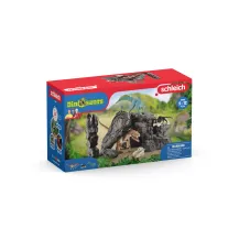 schleich 41461 action figure giocattolo (SCHLEICH Dinosaurs Dino Set with Cave Toy Playset, Five to Twelve Years, Multi-colour [41461]) [41461]