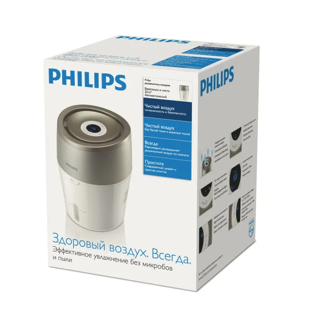Philips Sicurezza e pulizia, tecnologia NanoCloud, umidificatore d'aria [HU4803/01]