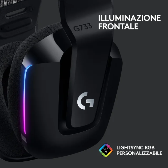 Logitech G G733 Wireless Headset Cuffia Padiglione auricolare Bianco 