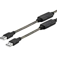 Vivolink PROUSBAA15 cavo USB 15 m 2.0 A Nero, Trasparente (USB ACTIVE CABLE MALE - . Warranty: 144M) [PROUSBAA15]