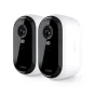 Telecamera di sicurezza Arlo Essential sorveglianza per esterni 2K 2K, set da 2 [VMC3250-100EUS]