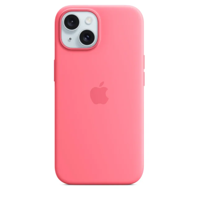 Custodia per smartphone Apple MagSafe in silicone iPhone 15 - Rosa [MWN93ZM/A]
