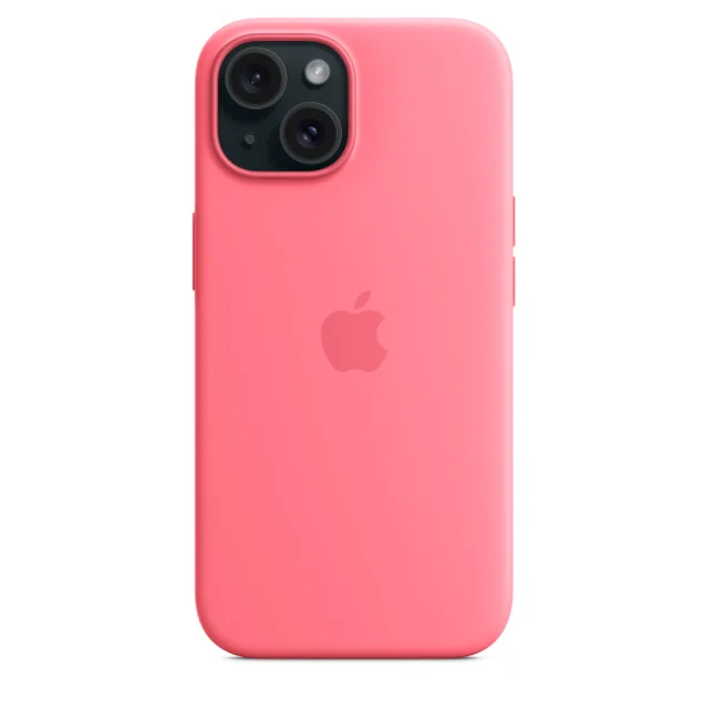 Custodia per smartphone Apple MagSafe in silicone iPhone 15 - Rosa [MWN93ZM/A]