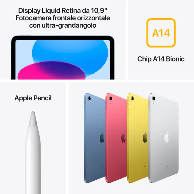 Tablet Apple iPad (10^gen.) 10.9 Wi-Fi 64GB - Argento