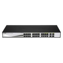 D-Link DGS-1210-24P switch di rete Gestito L2 Gigabit Ethernet (10/100/1000) Supporto Power over (PoE) Nero [DGS-1210-24P]