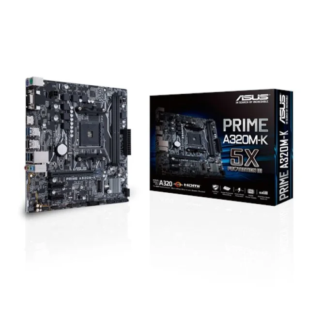 Scheda madre ASUS MB PRIME A320M-K AMD A320 Socket AM4 micro ATX [90MB0TV0-M0EAY0]