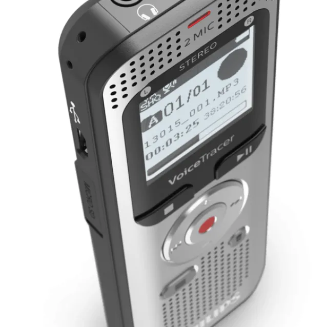 Philips Voice Tracer DVT2050/00 dittafono Flash card Argento [DVT2050/00]