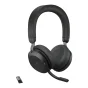 Cuffia con microfono Jabra Evolve2 75 Auricolare Wireless A Padiglione Ufficio Bluetooth Nero [27599-999-999]