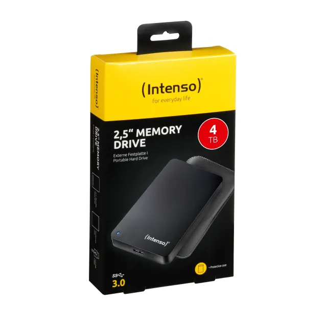 Hard disk esterno Intenso Memory Drive disco rigido 4 TB Nero [6023512]