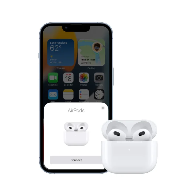 Cuffia con microfono Apple AirPods (terza generazione) custodia di ricarica lightning [MPNY3TY/A]