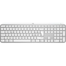 Logitech MX Keys S tastiera RF senza fili + Bluetooth QWERTY Italiano Alluminio, Bianco