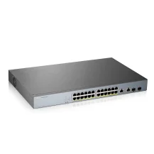 Switch di rete Zyxel GS1350-26HP Gestito L2 Gigabit Ethernet [10/100/1000] Supporto Power over [PoE] Grigio (GS1350-26HP 26 PORT MANAGED - CCTV POE SWITCH LONG RANGE 375W) [GS1350-26HP-GB0101F]