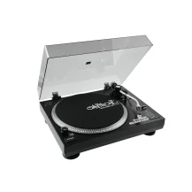 Giradischi per DJ Omnitronic BD-1390 Piatto con trasmissione a cinghia Nero [10603041]