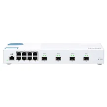 QNAP QSW-M408S switch di rete Gestito L2 Gigabit Ethernet [10/100/1000] Bianco (QSW-M408S SWITCH 8 PORT 1GBPS,96Gbps, 16K MAC, 8x 1GbE RJ-45, 4x 10GbE SFP+, 100-240VAC, 50/60 Hz, 42.5Ã¯Â¿Â½290Ã¯Â¿Â½127 mm) [QSW-M408S]