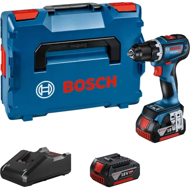 Trapano Bosch GSR 18V-90 C 2100 Giri/min 1,1 kg Nero, Blu, Rosso [06019K6006]