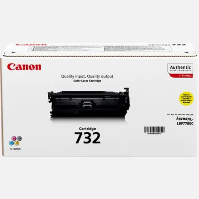 Canon CRG 732 Y cartuccia toner 1 pz Originale Giallo (CANON CRG732Y YELLOW TONER LBP7780Cx) [6260B011AA]