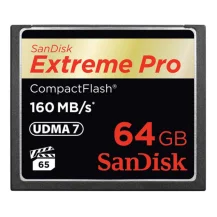 Memoria flash SanDisk 64GB Extreme Pro CF 160MB/s CompactFlash [SDCFXPS-064G-X46]