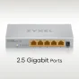 Switch di rete Zyxel MG-105 Non gestito 2.5G Ethernet (100/1000/2500) Acciaio [MG-105-ZZ0101F]