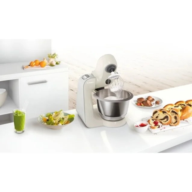 Bosch MUM58L20 robot da cucina 1000 W 3,9 L Grigio, Acciaio inossidabile, Bianco [MUM 58L20]