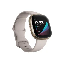 Smartwatch Fitbit Sense AMOLED Oro, Avorio GPS (satellitare) [FB512GLWT]