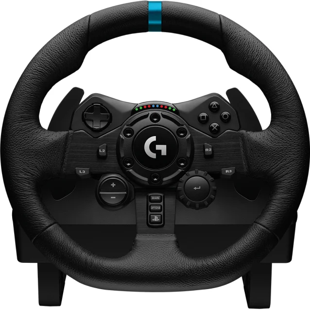 Logitech G G923 Nero USB 2.0 Sterzo + Pedali PC, PlayStation 4 (G923 Wheel and Pedals Playstation & PC) [941-000150]