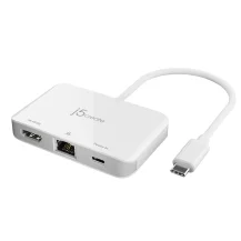 j5create JCA351-N Adattatore Ethernet da USB-CÂ® a HDMIâ„¢ 4K (USB-C TO HDMI ETHERNET - ADAPTER) [JCA351-N]