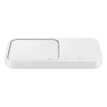 Caricabatterie Samsung Super Fast Wireless Charger Duo con caricabatteria incluso (Samsung with Charge Adapter, 15W - White) [EP-P5400TWEGEU]