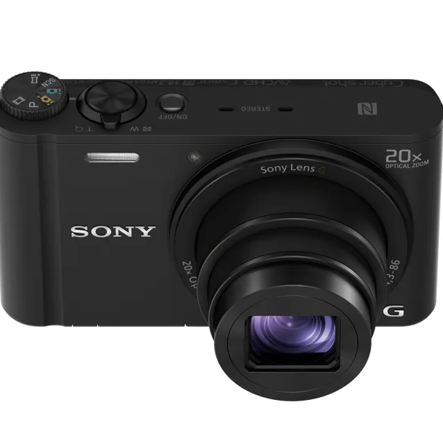 Fotocamera digitale Sony Cyber-shot DSCWX350, fotocamera compatta con zoom ottico 20x, 18.2 MP [DSC-WX350B.CE3]