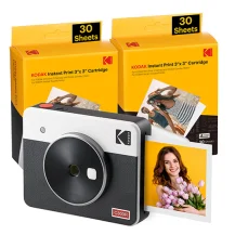 Fotocamera a stampa istantanea Kodak Mini Shot 3 Retro 76,2 x mm CMOS Bianco [C300RW60]