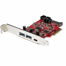 StarTech.com Scheda PCIe a 5 porte USB - 3.1 Gen 2 10Gbps con 1x USB-C e 2x USB-A IDC [espansione interna per header 5Gbps] Controller PCI Express C (5-PORT PCIE CARD 10GBPS 2X 1X 5G [PEXUSB312A1C1H]