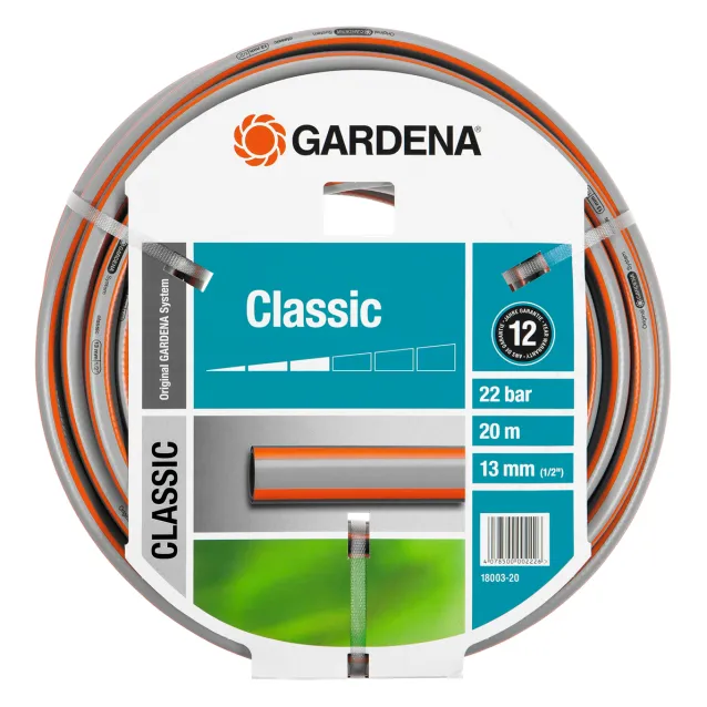 Gardena 18003-20 pompa da giardino 20 m PVC Grigio, Arancione [18003-20]