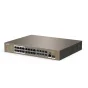 Tenda TEF1126P-24-250W switch di rete Non gestito Fast Ethernet (10/100) Supporto Power over (PoE) Grigio [TEF1126P-24-250W]